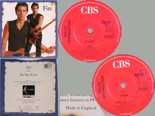 Bruce Springsteen - FIRE / FOR YOU